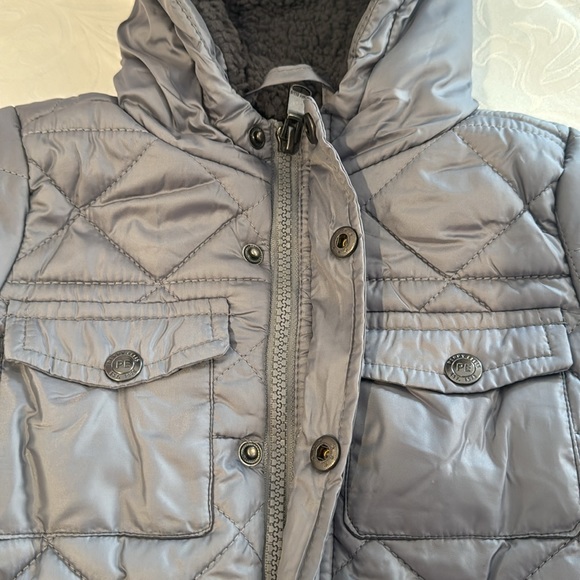 Perry Ellis Diamond Quilt Cire Faux Shearling Lined Jacket - Picture 5 of 9